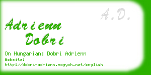 adrienn dobri business card